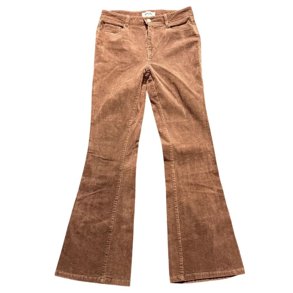 RSQ Corduroy Khakis Pants Womens 28 Brown Flare Leg Stretch Casual Bootcut